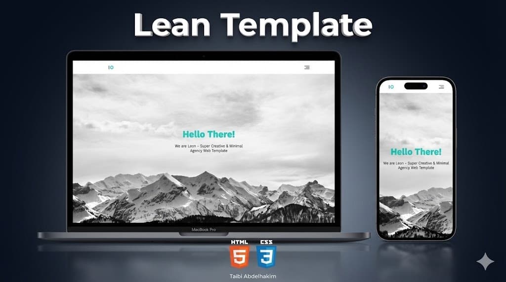 Screenshot of Lean Template