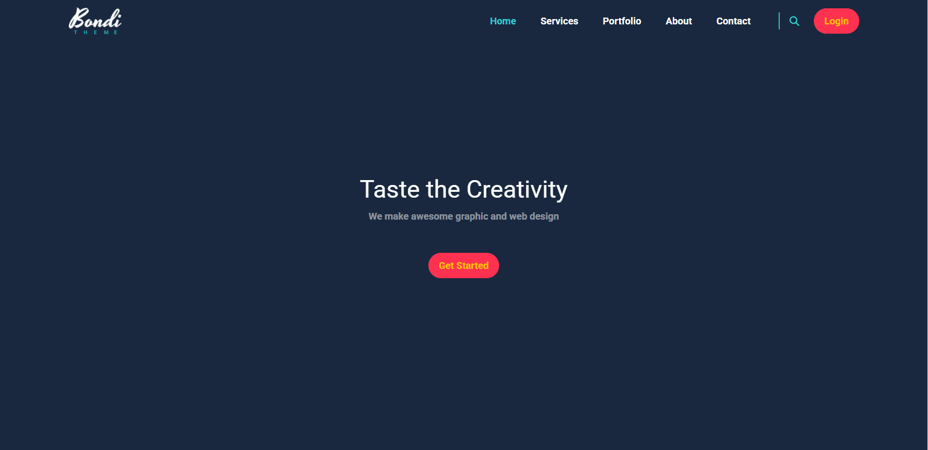 Bondi Template Screenshot 2