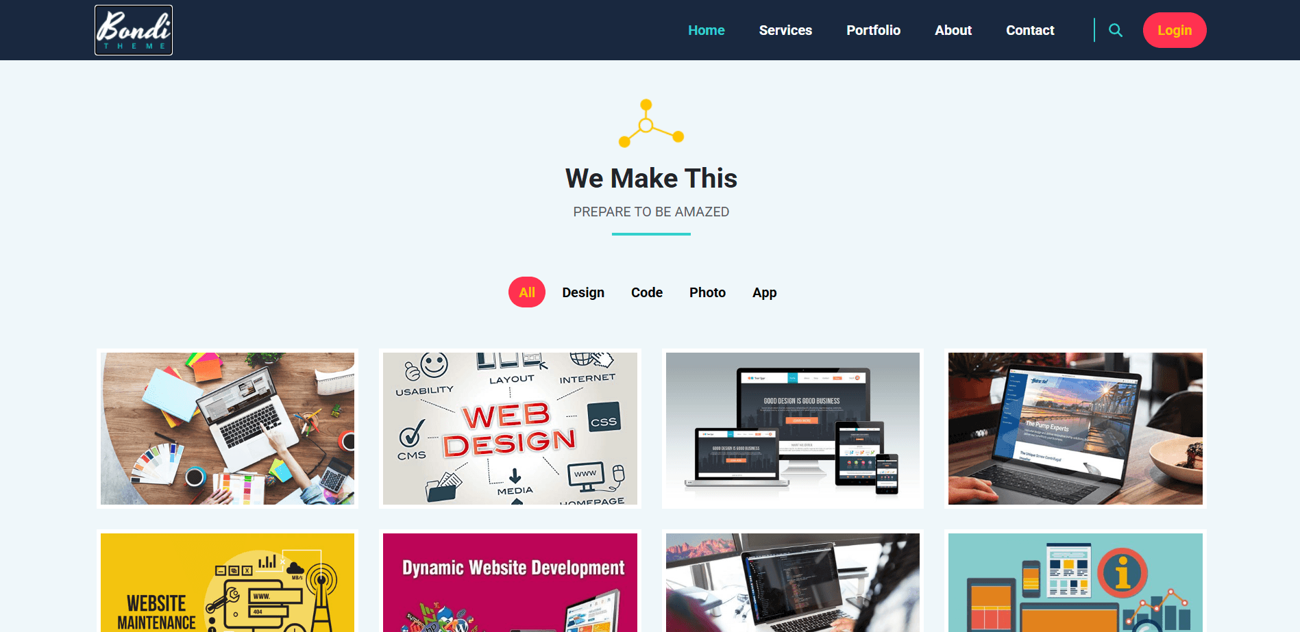 Bondi Template Screenshot 4