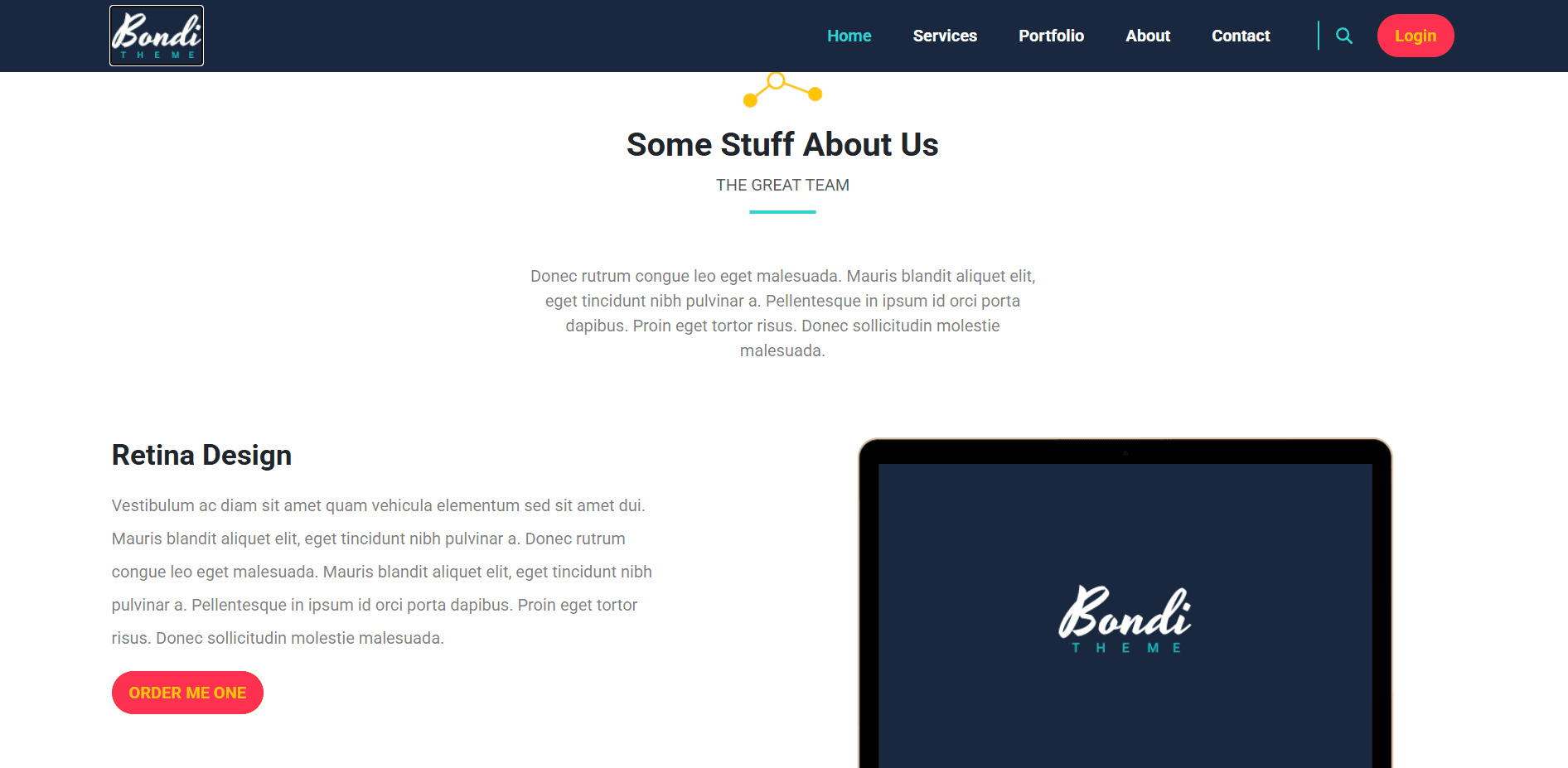 Bondi Template Screenshot 5