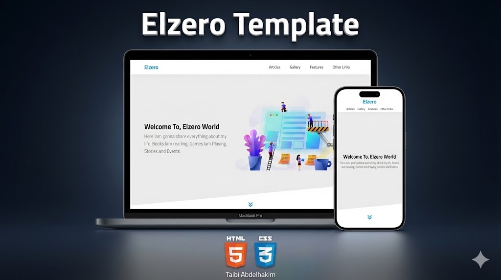 Elzero Template | Taibi Abdelhakim Portfolio